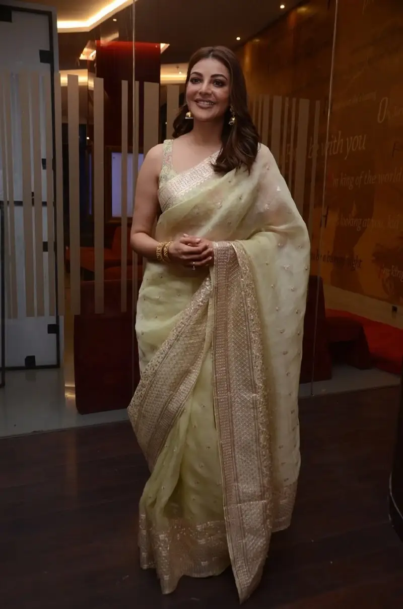 Indian Actress Kajal Aggarwal in Movie Teaser Launch